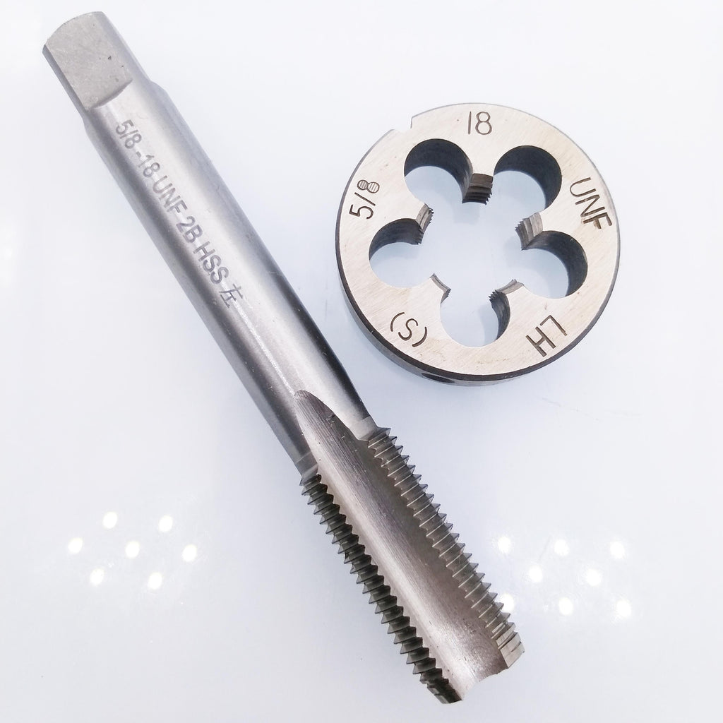 US Stock HSS 5/8-18 UNF Tap & 5/8-18 UNF Die Left Hand