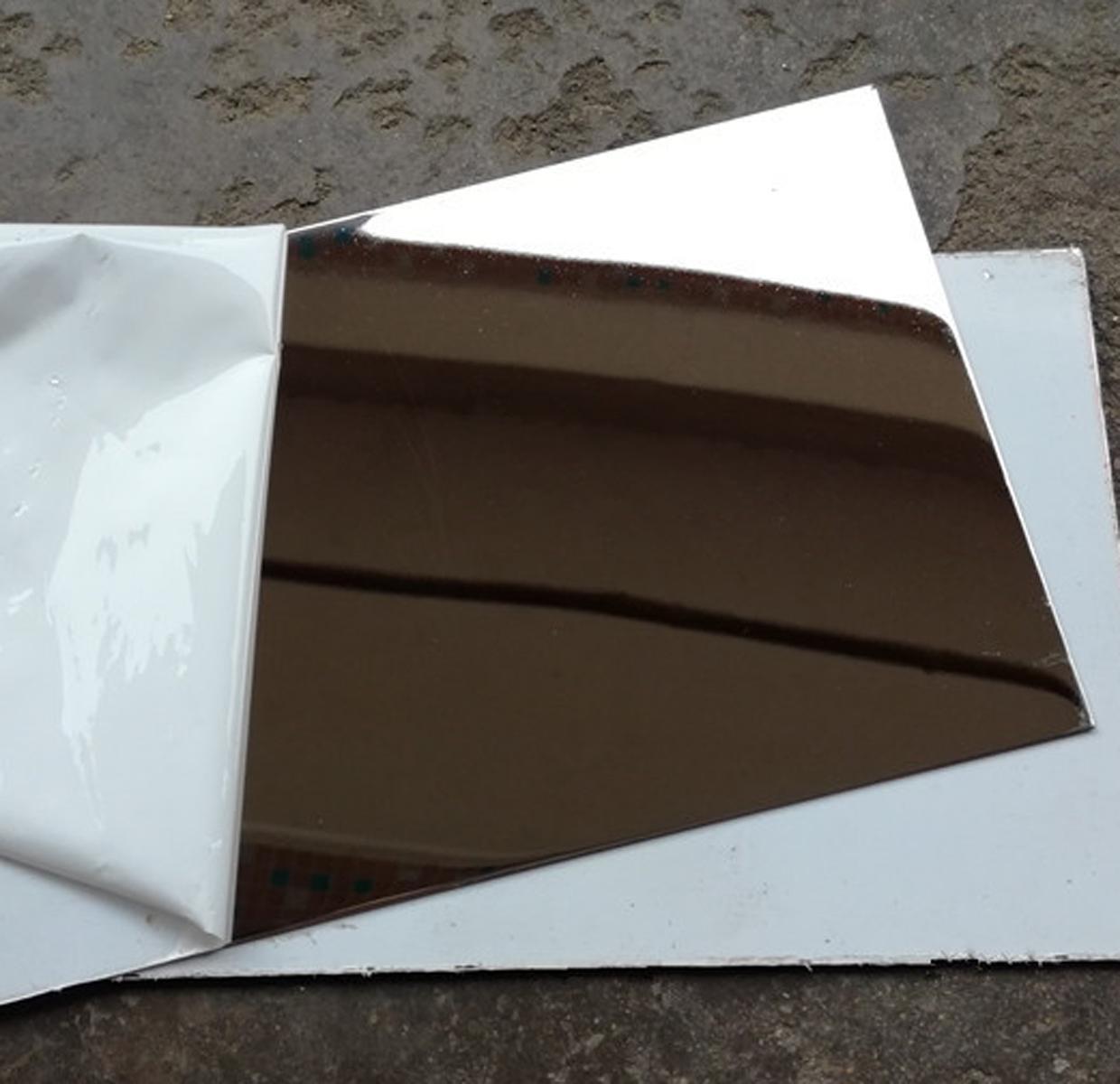 4pcs 0.5mm ±10% x 5" x 5" 304 Stainless Steel Mirror Polished Plate Sheet