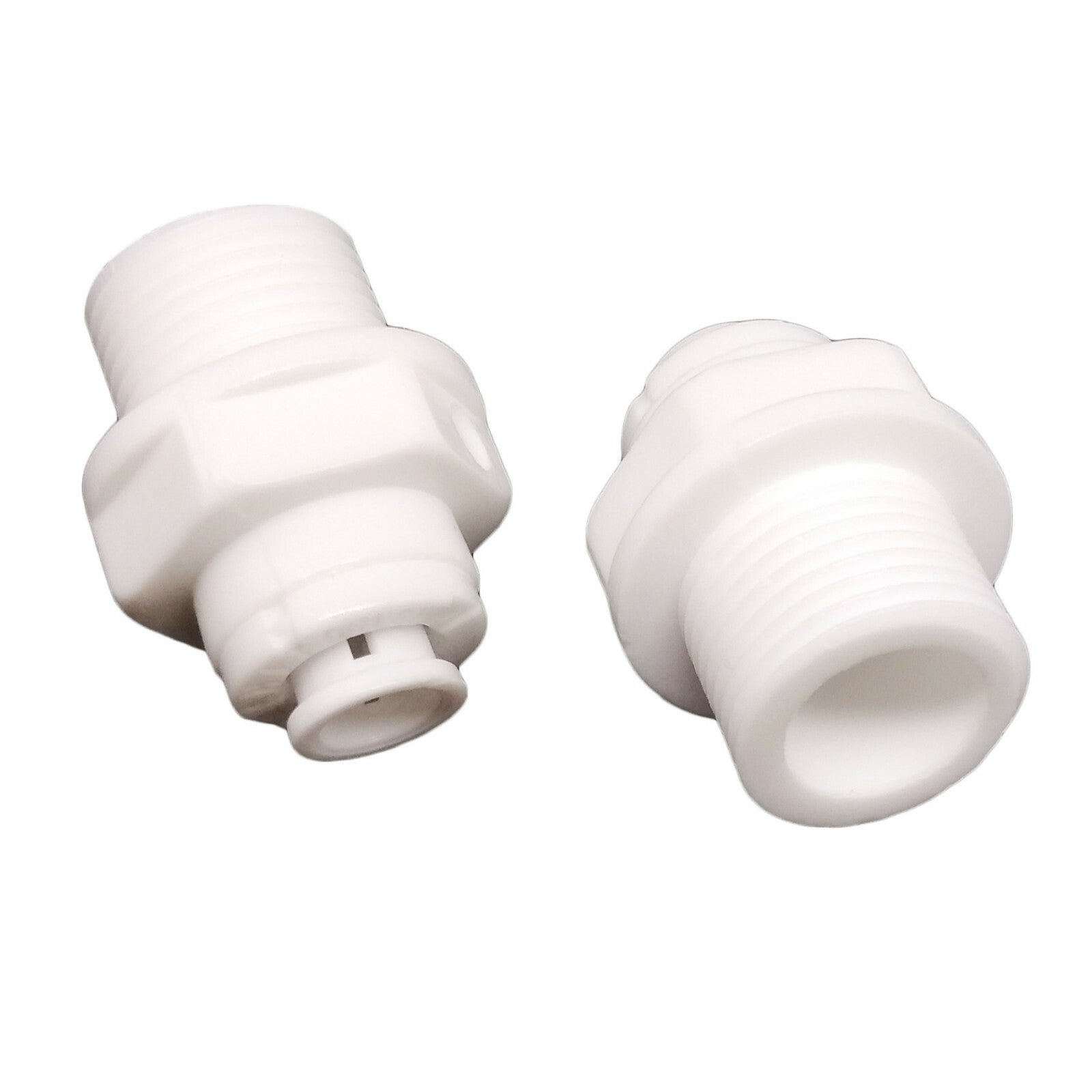 US Stock 2pcs 3/8" Male Thread to 1/4" Tube Quick Connect Push Fit