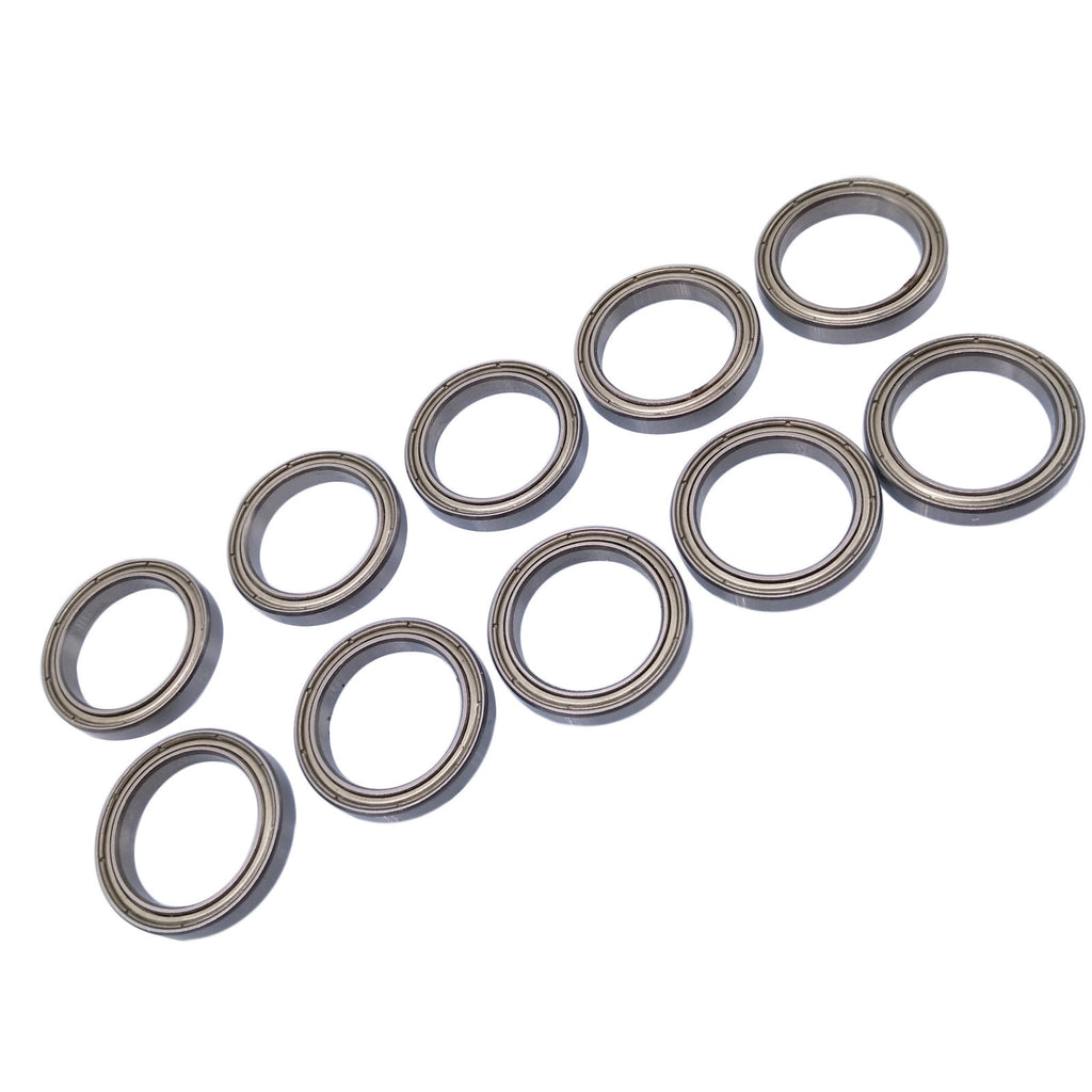 US Stock 10pcs 6703ZZ Deep Groove Metal Double Shielded Ball Bearing 17x23x4mm