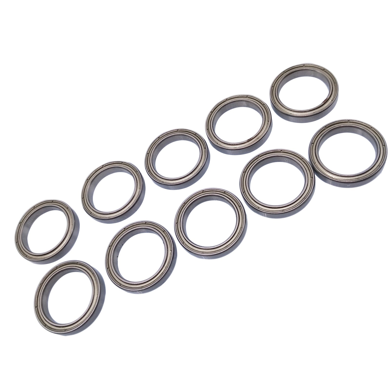 US Stock 10pcs 6703ZZ Deep Groove Metal Double Shielded Ball Bearing 17x23x4mm