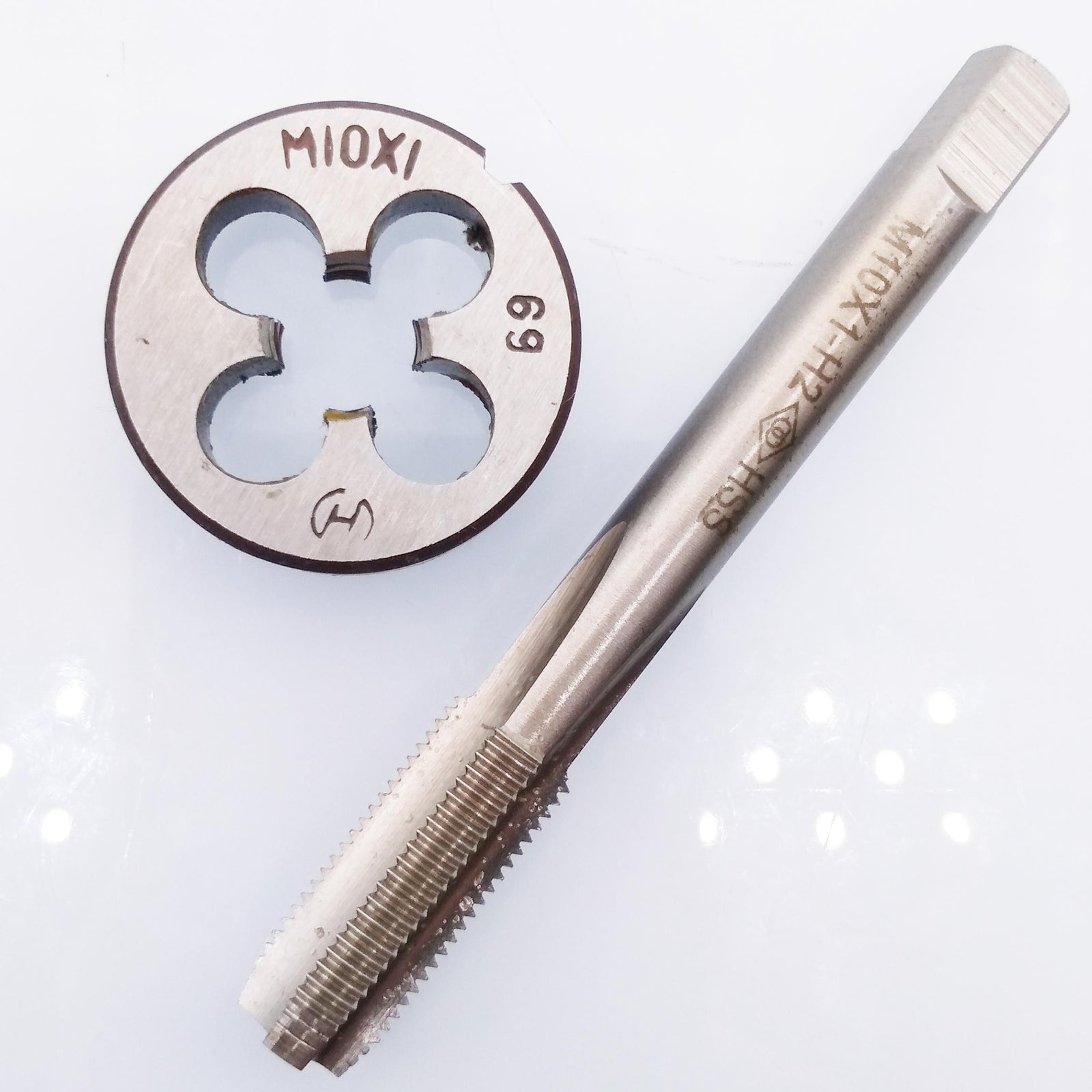 AU Stock HSS M10 x 1mm Tap & M10 x 1.0mm Die Metric Thread Right Hand
