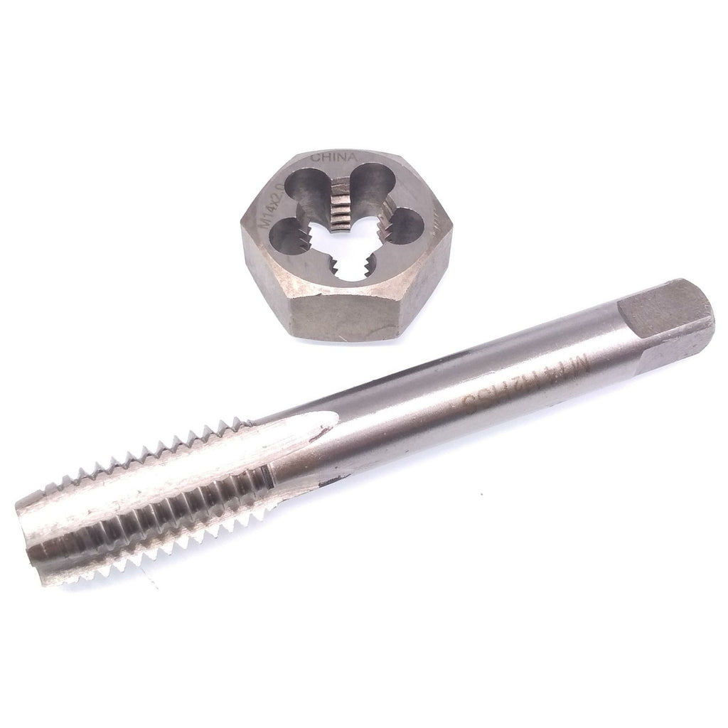 US Stock HSS M14 x 2mm Tap & M14 x 2mm Hexagon Die Metric Thread Right Hand Set