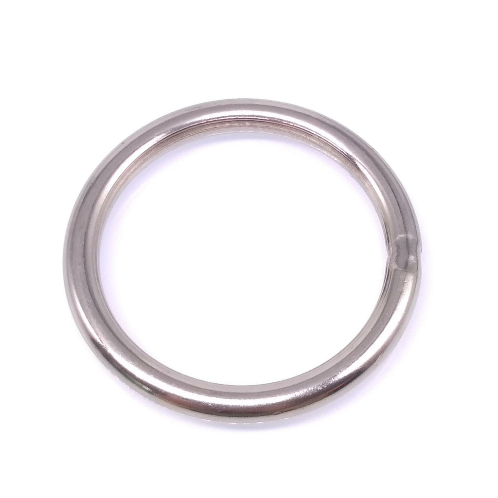 5pcs 304 Stainless Steel Seamless Metal O Ring Welded Round OD 60mm Wire Dia 6