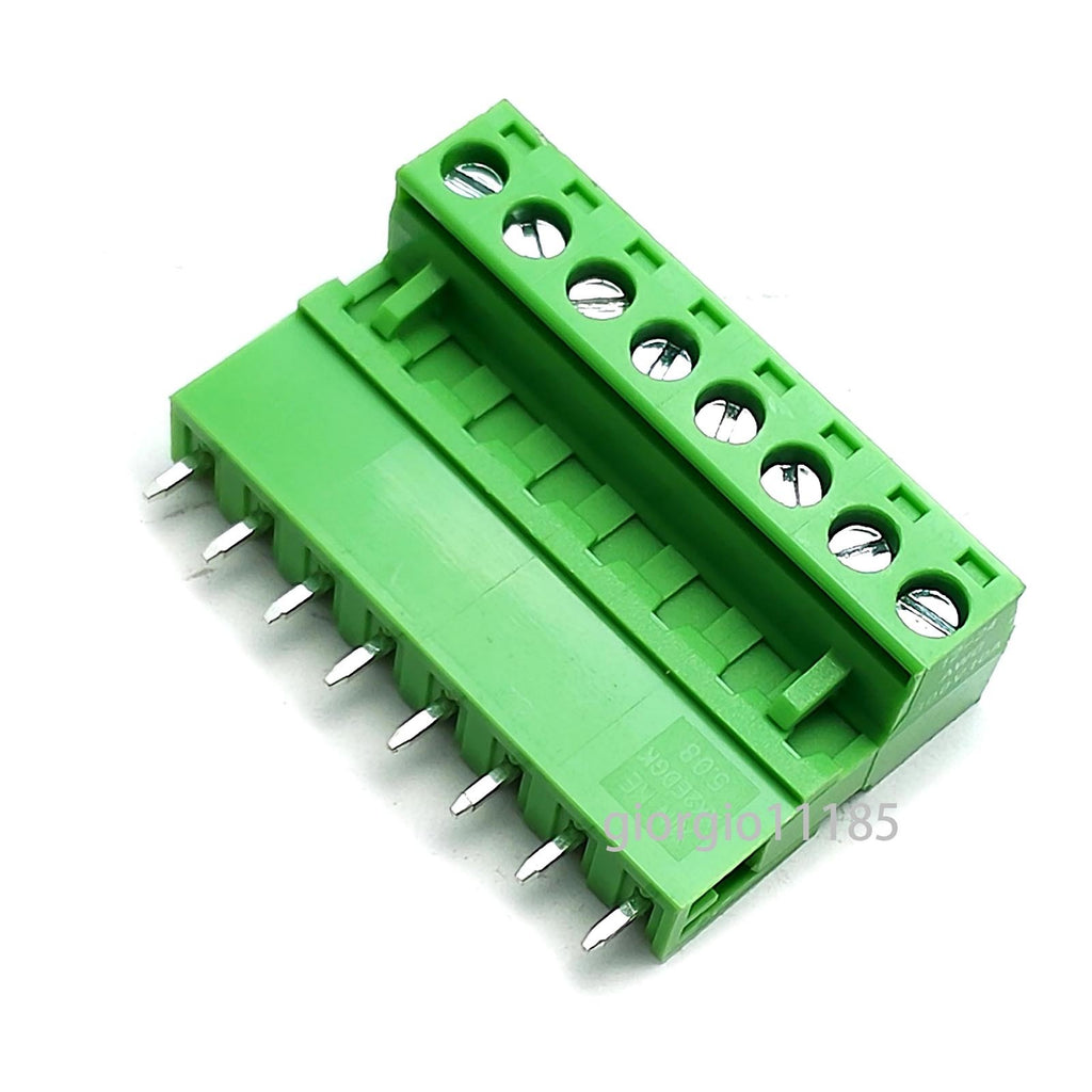 US Stock 10Set 2EDG 8P Plug-in Screw Terminal Block Connector 5.08mm Right Angle