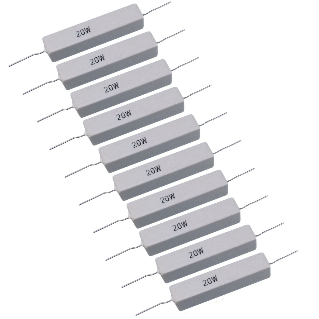 5pcs 20 watt Axial Ceramic Cement Power Resistor 20W 130 OHM