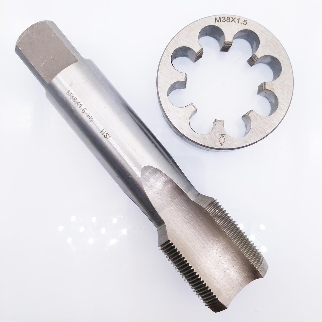AU Stock HSS M38 x 1.5mm Tap & M38 x 1.5mm Die Metric Thread Right Hand