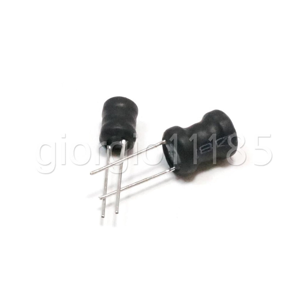 US Stock 10pcs 100uH 221 Inductor Choke Radial Lead Power Inductor 8mm x 10mm