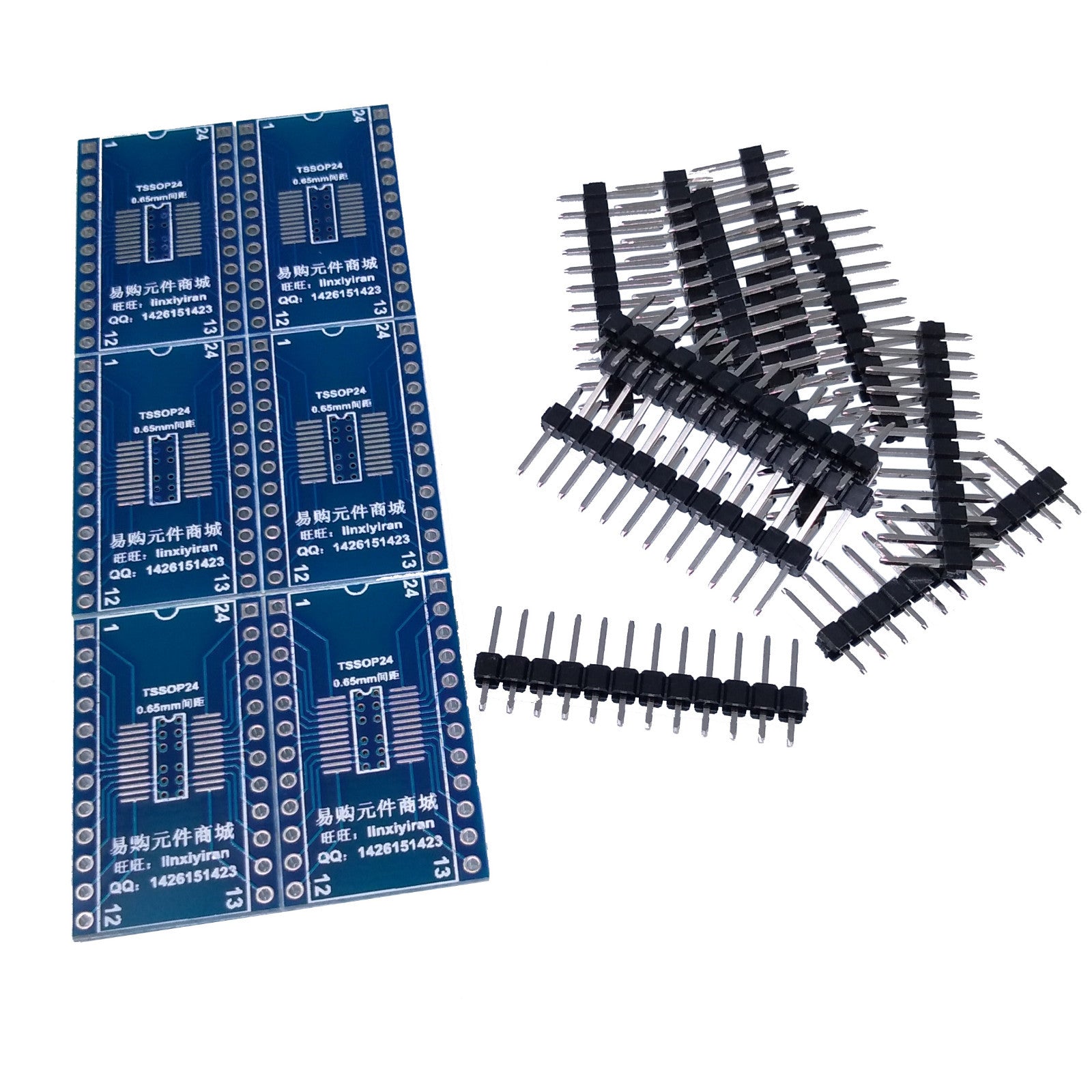 US Stock 6pcs SOP24 W SOP24 N TSSOP24 SSOP24 To DIP24 Adapter Convertor
