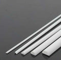 US Stock 10pcs ABS Styrene Plastic Half Round Bar Rod 4mm ±10% Dia. 9.85" White