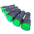 10pcs AC/DC 12V 16mm Green LED Indicator Signal Light AD16-16C
