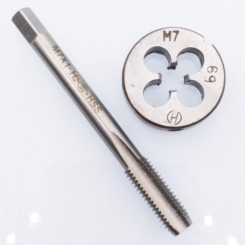 US Stock HSS M7 x 1mm Tap & M7 x 1.0mm Die Metric Thread Right Hand