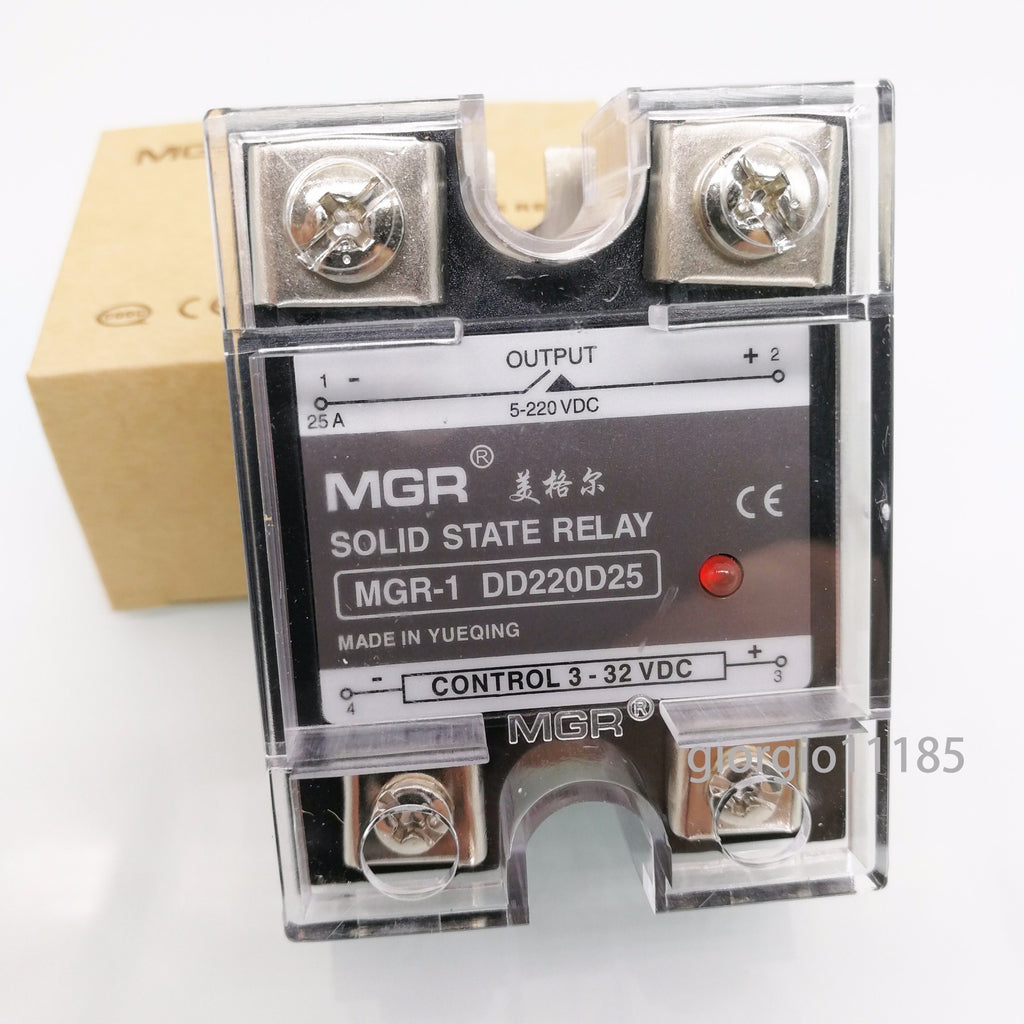 25A Solid State Relay SSR DC-DC Input 3-32V DC Load 5-220V DC DD220D25