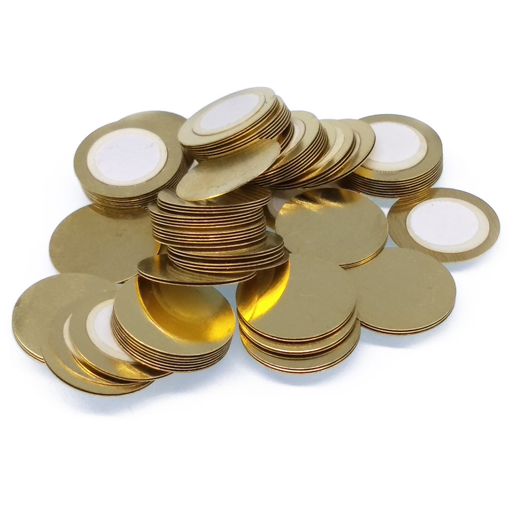 US Stock 50x 12mm Thickness 1.0mm Piezo Disc for Buzzer Pressure Sensor Speaker