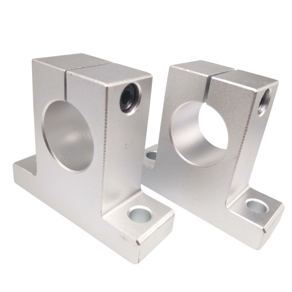 2pcs 35mm SK35 Chrome Linear Rail Shaft Guide Support Bracket Bearing Step Motor