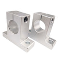 2pcs 35mm SK35 Chrome Linear Rail Shaft Guide Support Bracket Bearing Step Motor