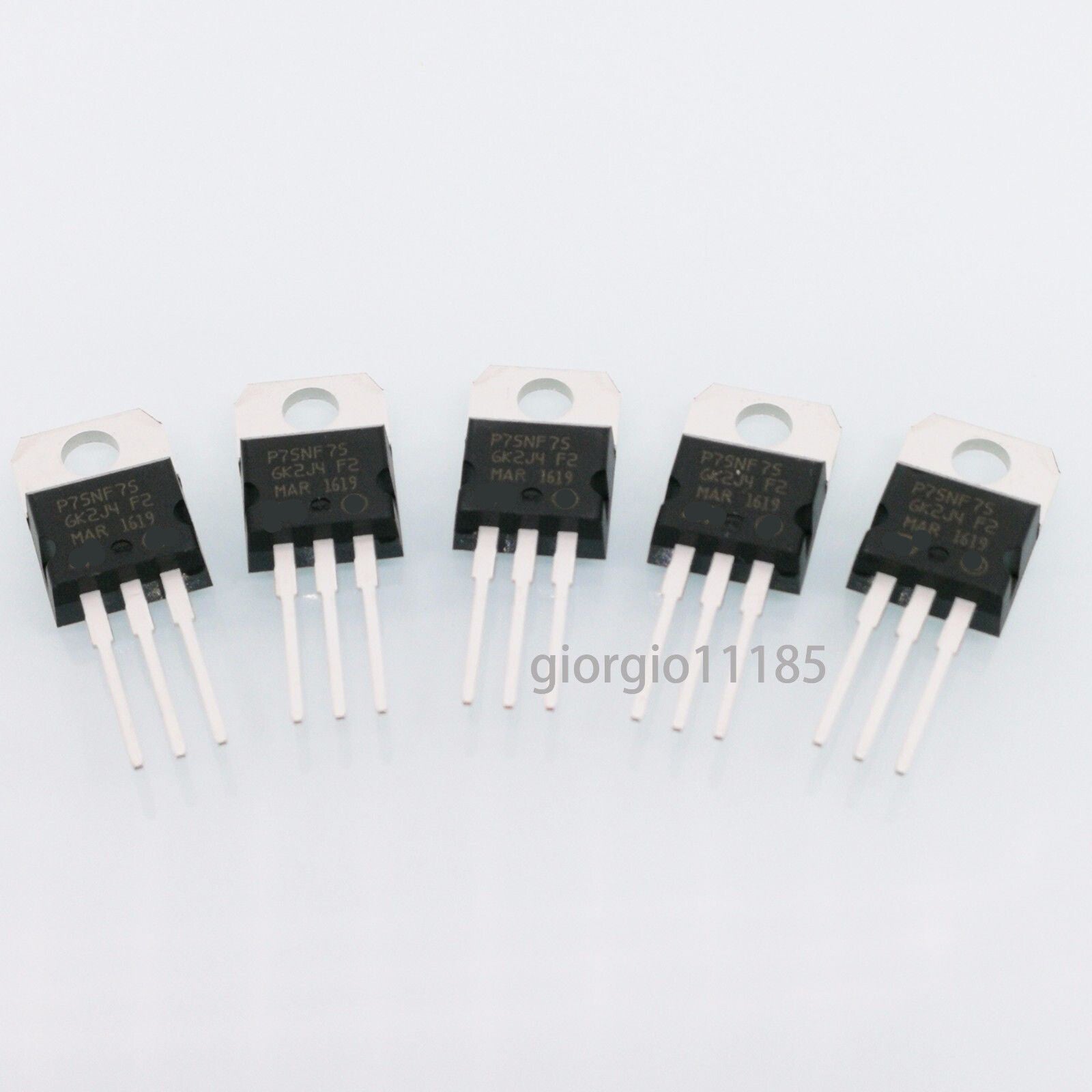 5pcs P75NF75 STP75NF75 TO-220 MOSFET N-Ch 75 Volt 80 Amp