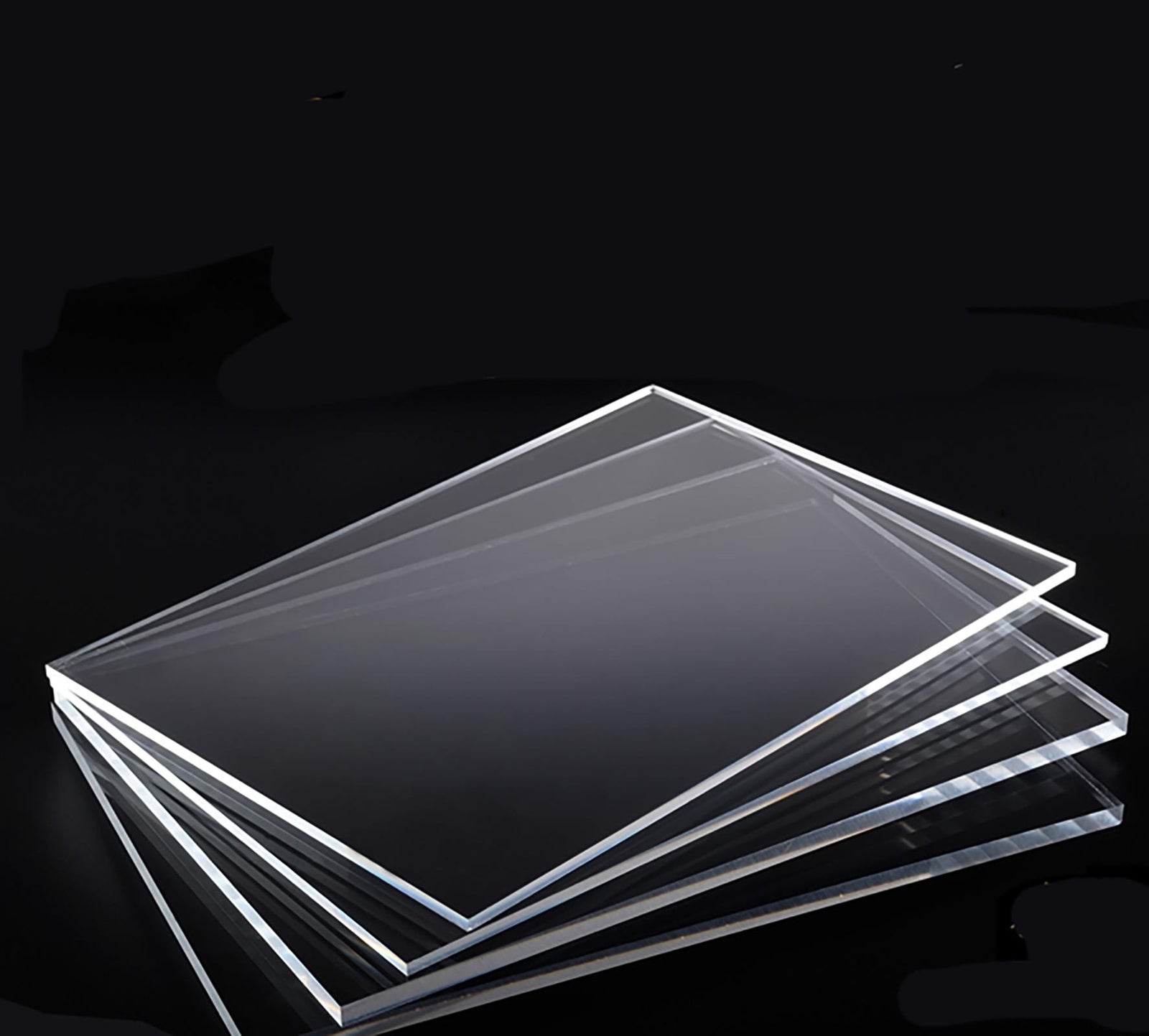 10pcs Clear Acrylic Sheets Transparent PMMA Panels 100mm * 100mm * 3mm ±10%