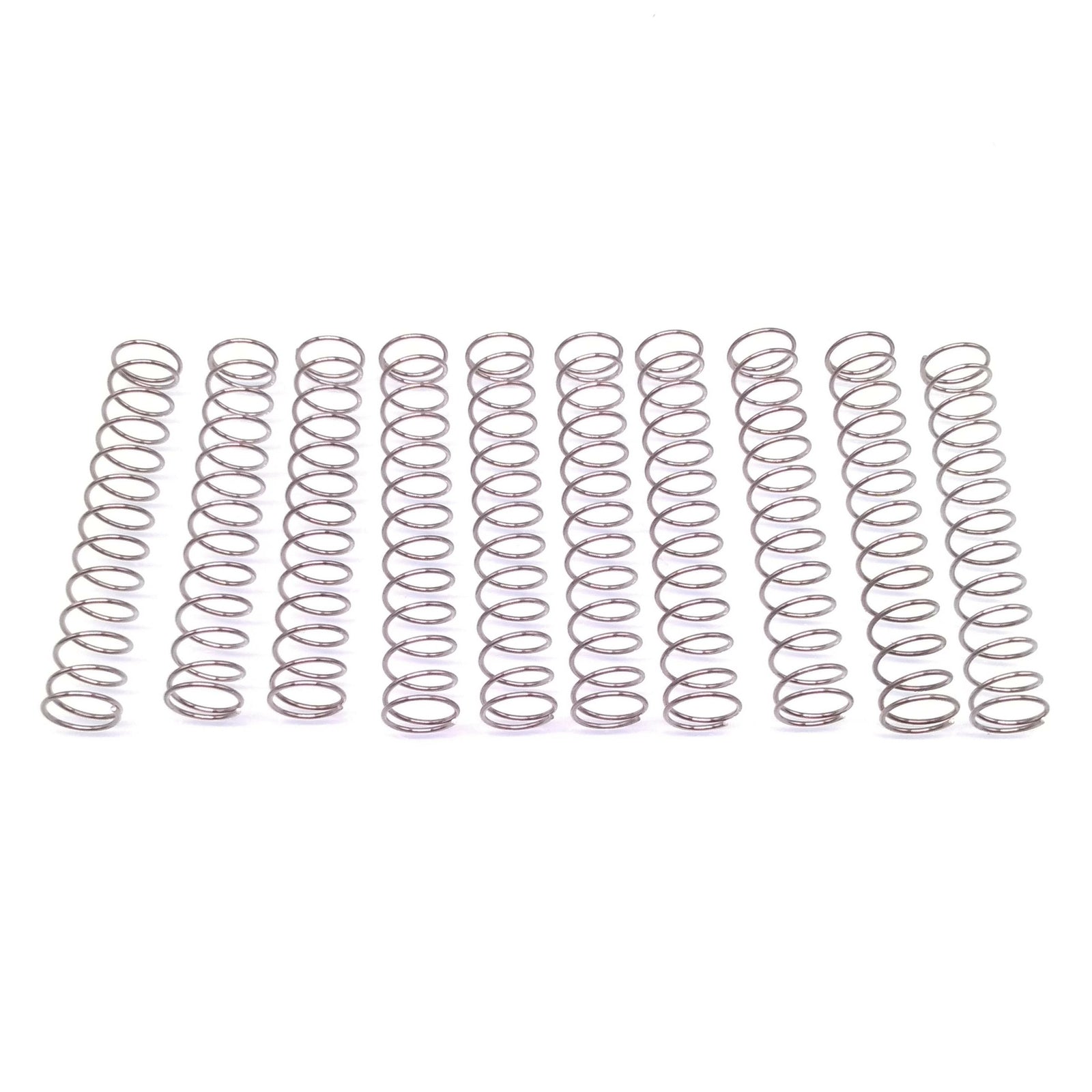 10x 0.6mm Wire Dia Stainless Steel Compression Spring Pressure OD 8mm Length 50