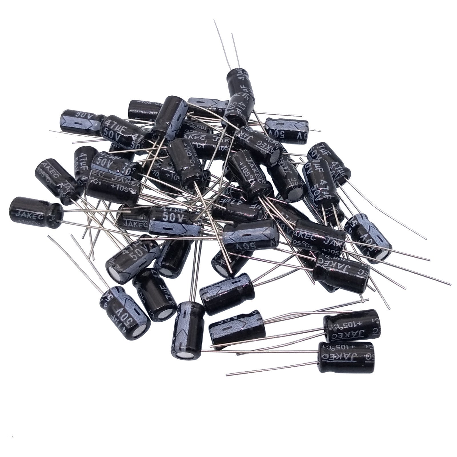 AU Stock  50pcs Electrolytic Capacitors 47uF 47mfd 50V +105℃ Radial 6 x 11mm