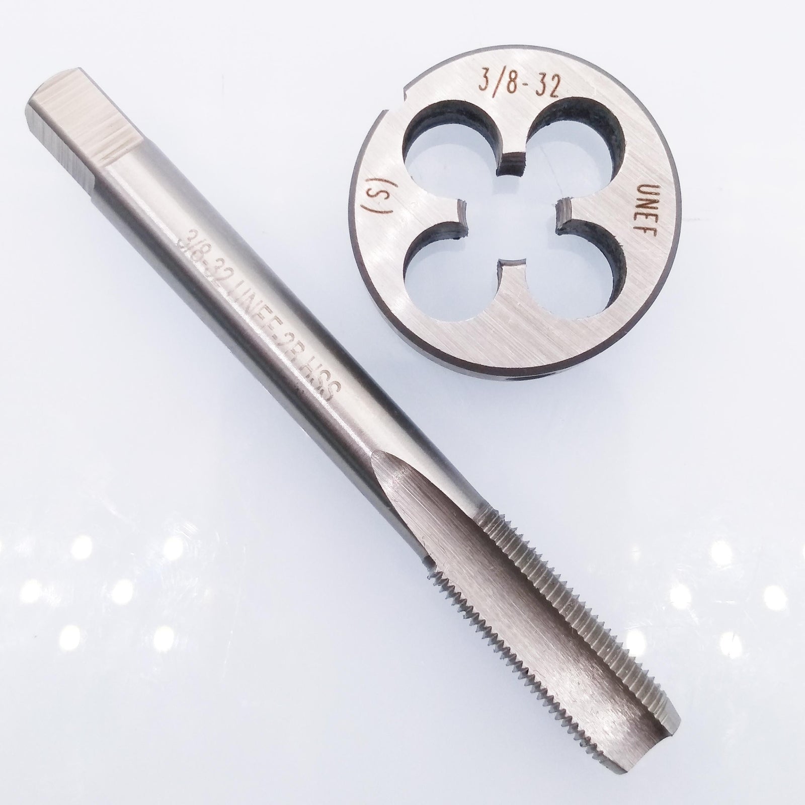 US Stock HSS 3/8-32 UNEF Tap & 3/8-32 UNEF Die Right Hand