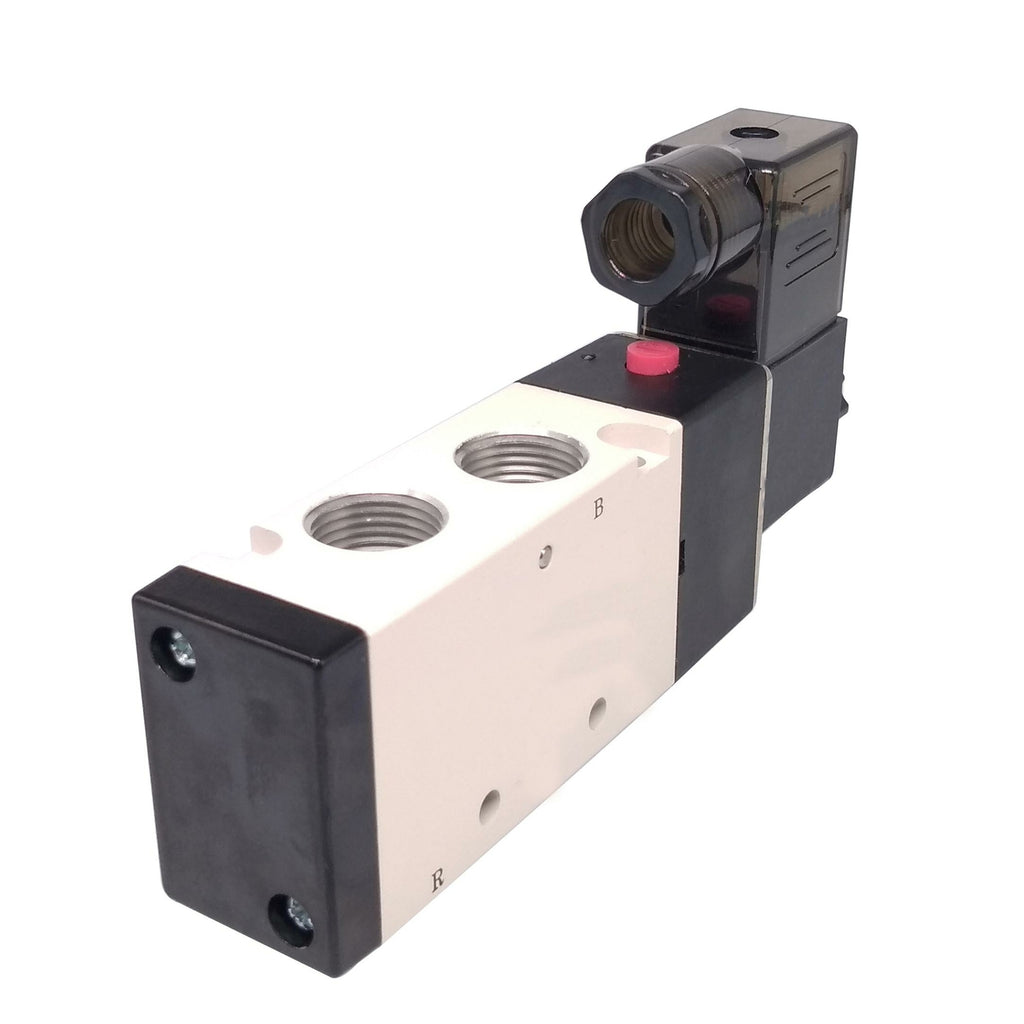 4V310-10 DC12V 3/8" BSPT 5 Way 2 Position Single Solenoid Pneumatic Air Valve
