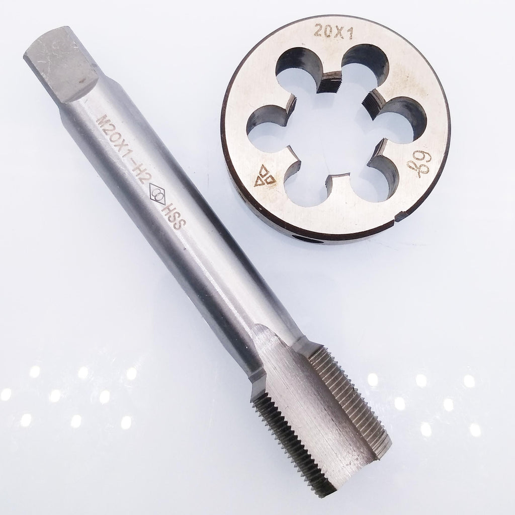 HSS M20 x 1mm Tap & M20 x 1.0mm Die Metric Thread Right Hand