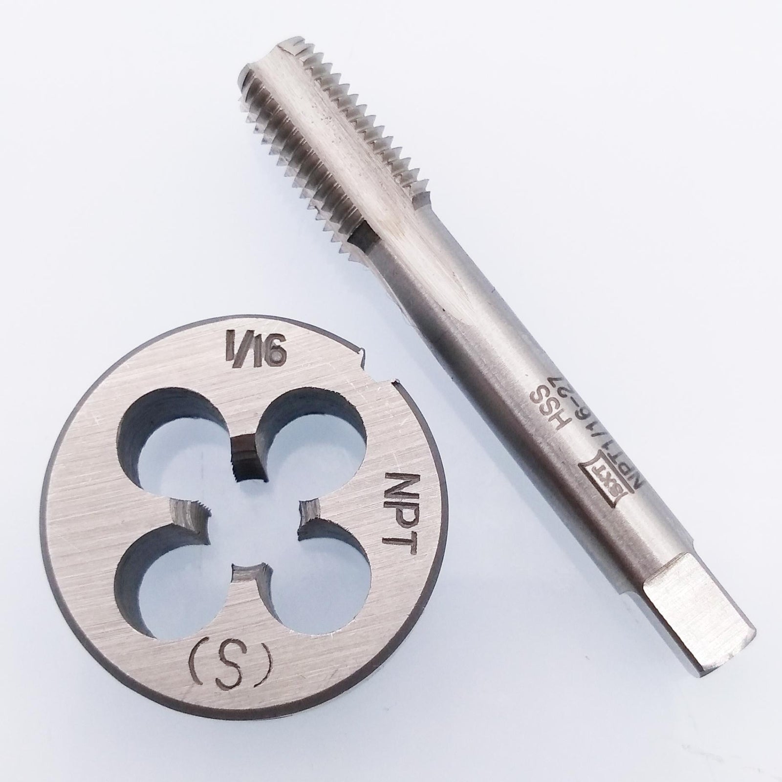 HSS 1/16-27 NPT Tap & 1/16-27 NPT Die Right Hand