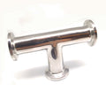 Stainless Steel KF-16 Straight Tee, 3-way All Ends KF-16 Flange Vaccum Fitting
