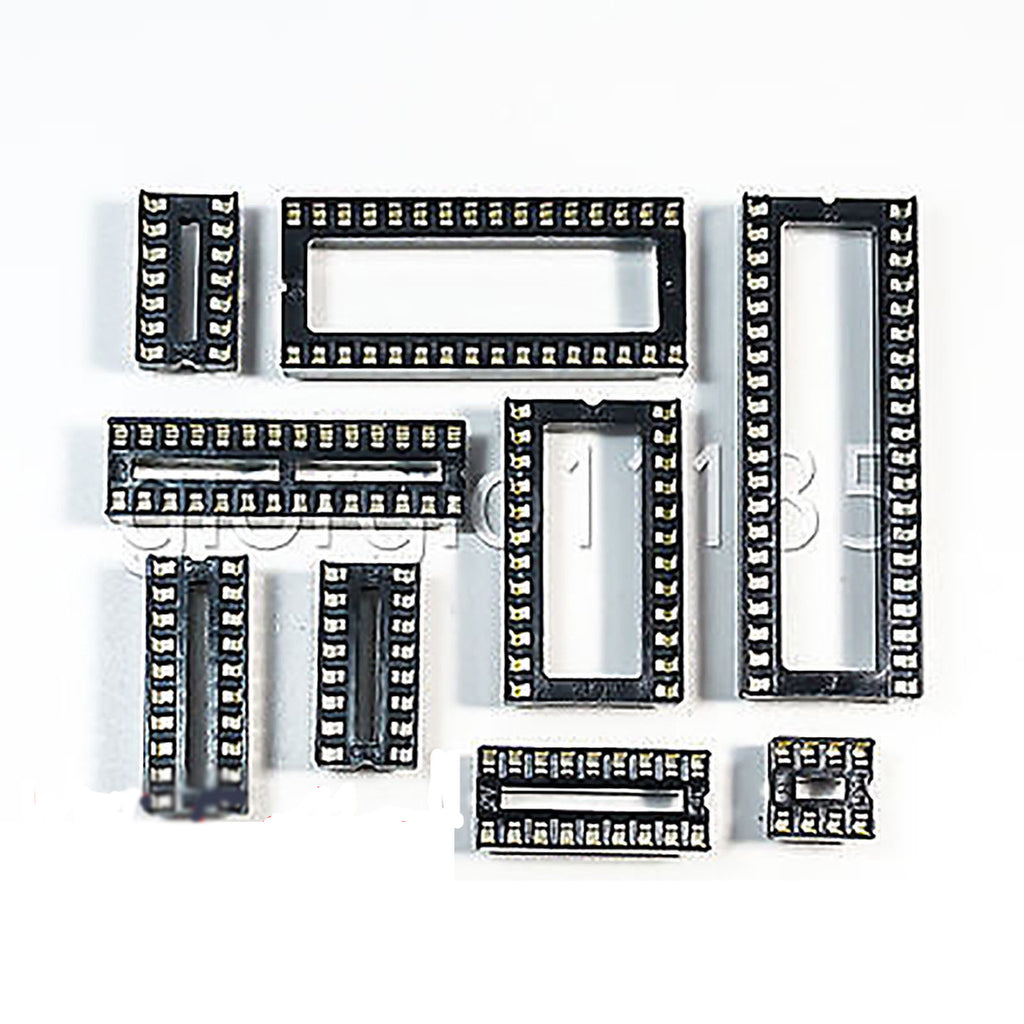 AU Stock 45pcs Adapter Solder Type DIP IC Sockets 8,14,16,18,20,24,28,32,40 PIN