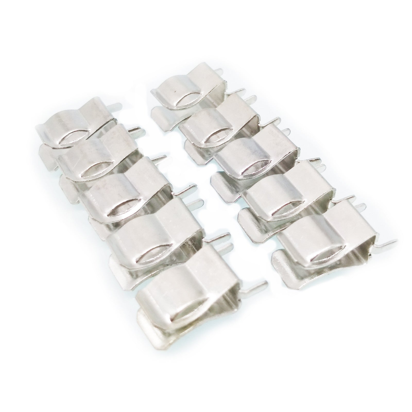 US Stock 100pc 6 x 30mm Fuse Clip Fuse Holder Copper and Nickel Plated Fuse Base