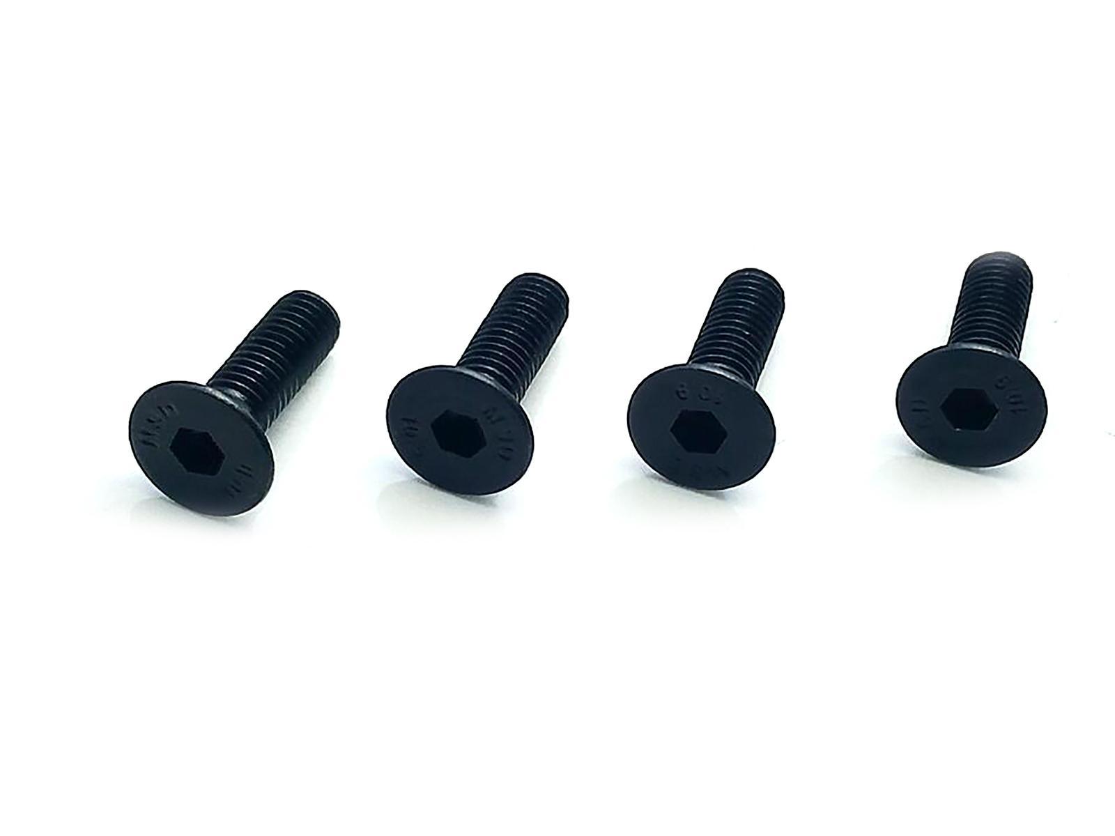 US Stock 50x M6 x 20mm Grade 10.9 Flat Countersunk Hex Socket Bolts Screws Black