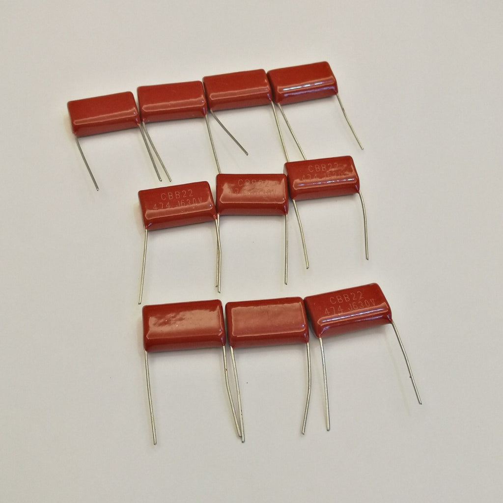 US Stock 10pc CBB CBB22 Metallized Film Capacitor 0.47uf 0.47mfd 470nf 474J 630V