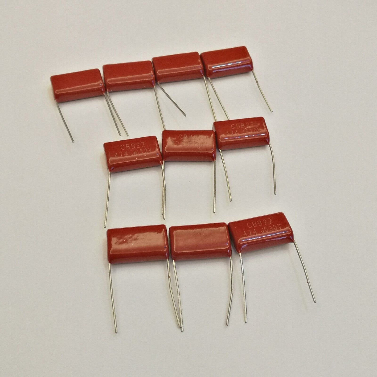 US Stock 10pc CBB CBB22 Metallized Film Capacitor 0.47uf 0.47mfd 470nf 474J 630V