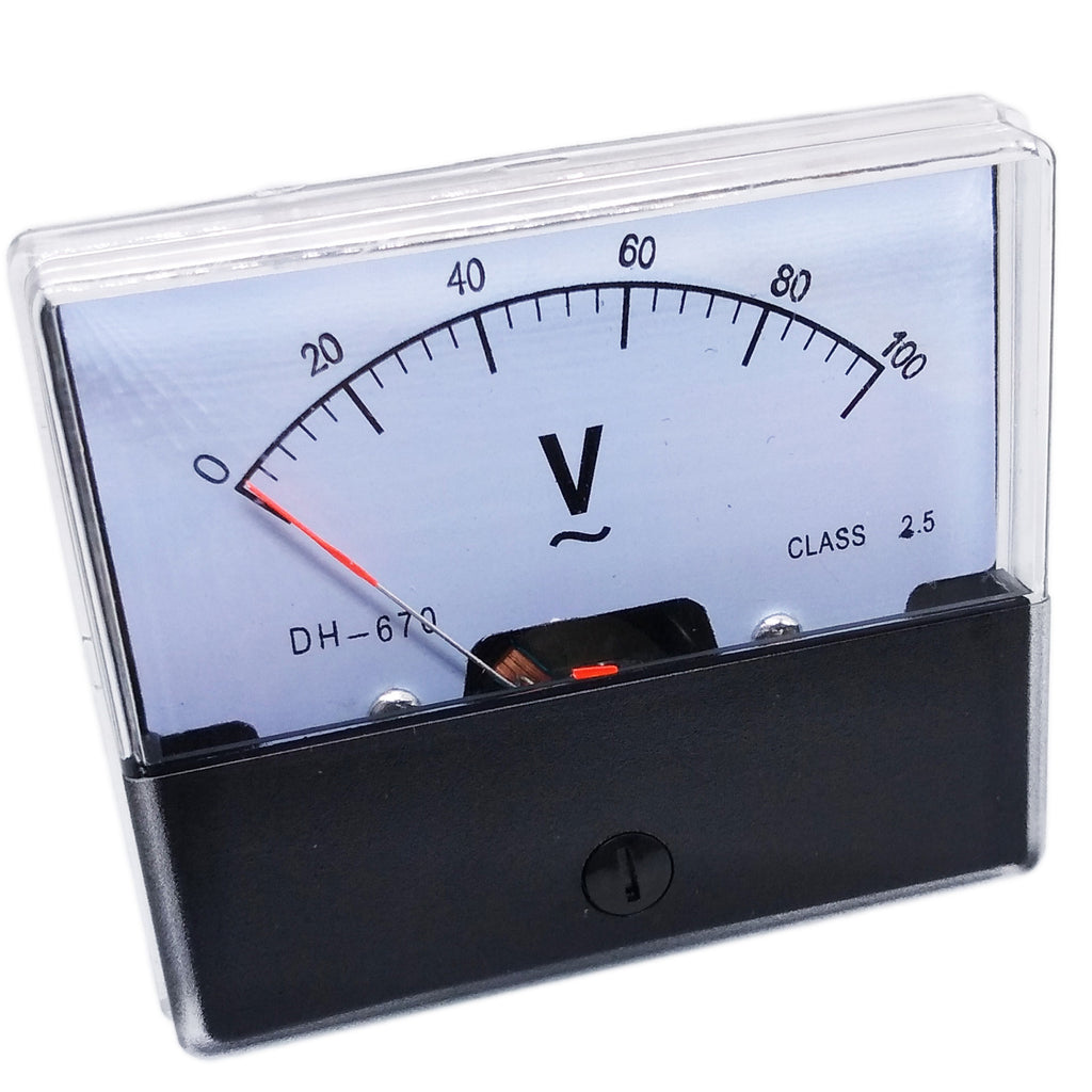 US Stock Analog Panel Volt Voltage Meter Voltmeter Gauge DH-670 0-100V AC