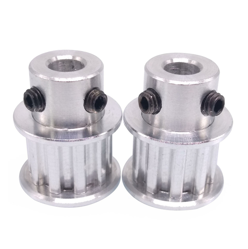 2x XL 10T Timing Belt Pulley Synchronous Wheel 6mm Bore For 10mm Width Belt