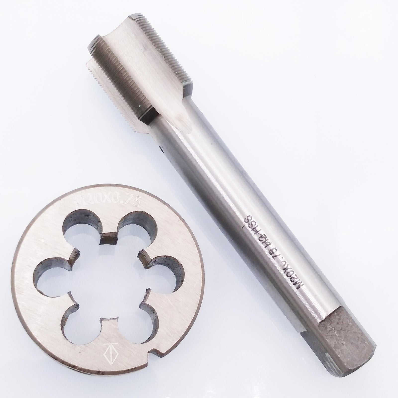 US Stock HSS M20 x 0.75mm Tap & M20 x 0.75mm Die Metric Thread Right Hand
