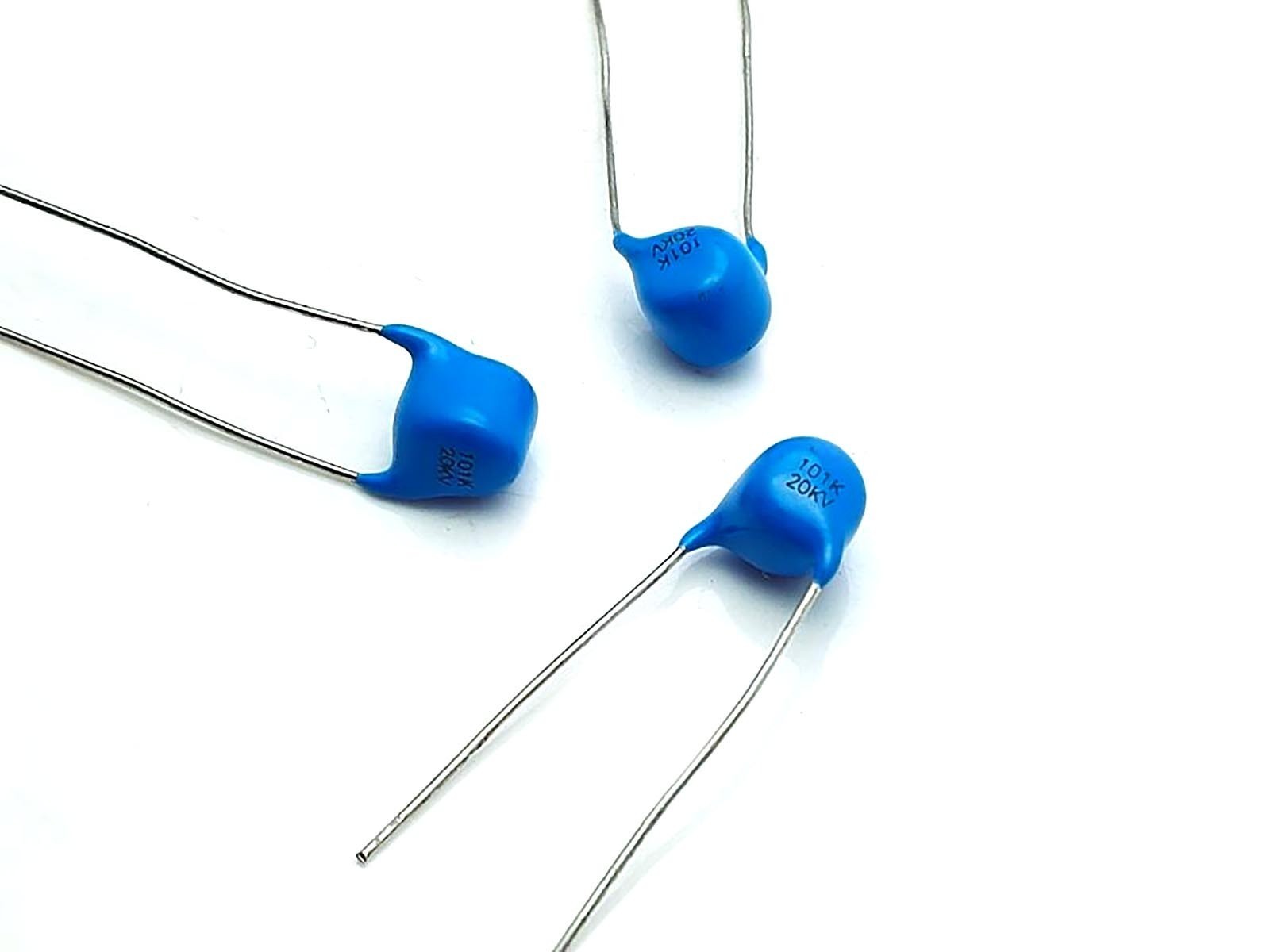 5pcs High Voltage Ceramic Disc Capacitors 100pf 0.1nf 101 20000V 20KV