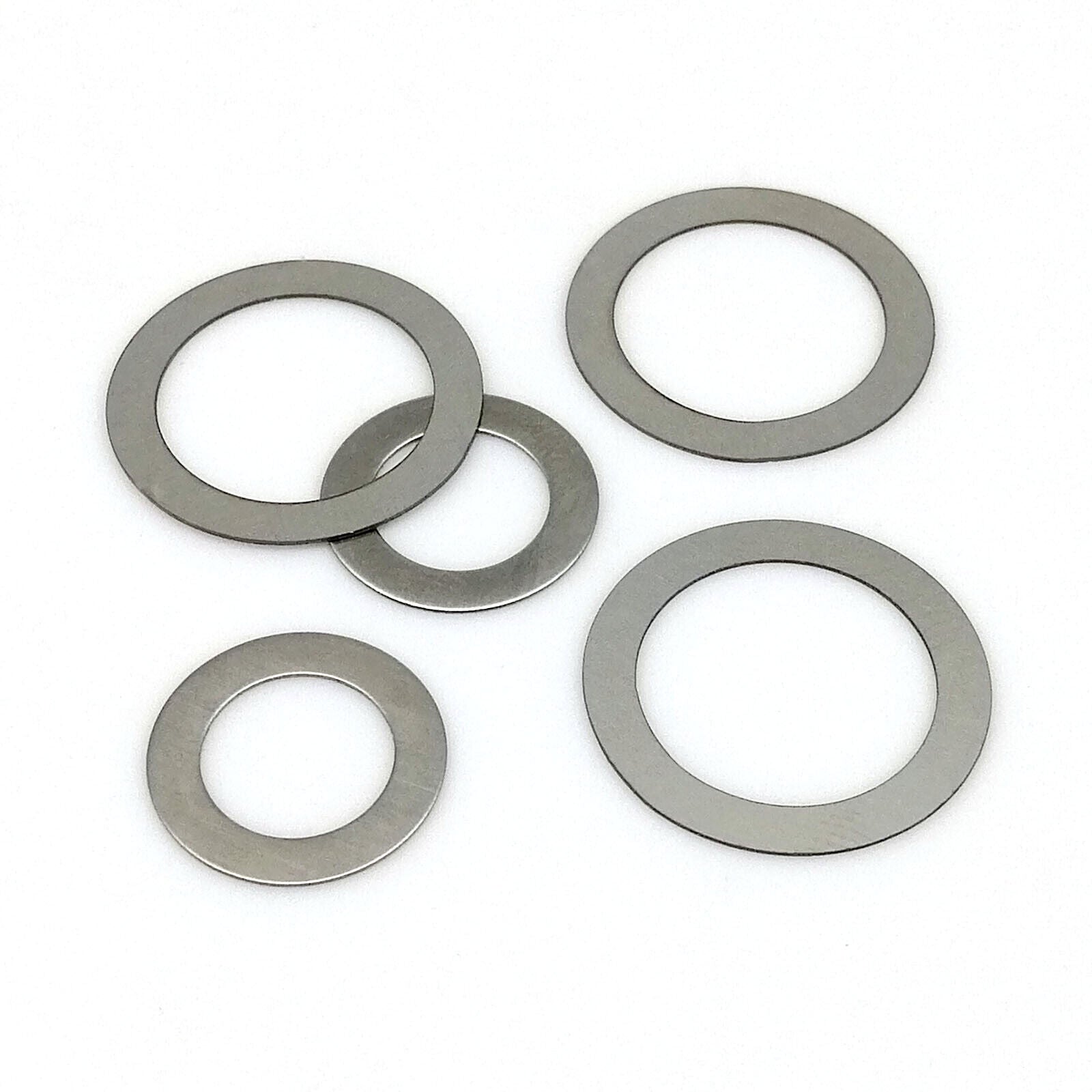 500pcs M3-M8 0.3mm 304 Stainless Steel Ultra Thin Flat Washer Shim Set Kit Box