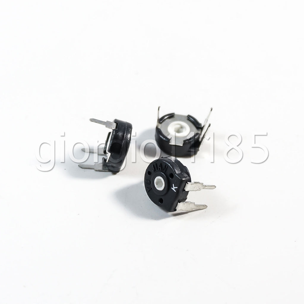 US Stock 10pcs Spain Potentiometer Hexagonal Hole Horizontal Type 1K Ohm PT-10