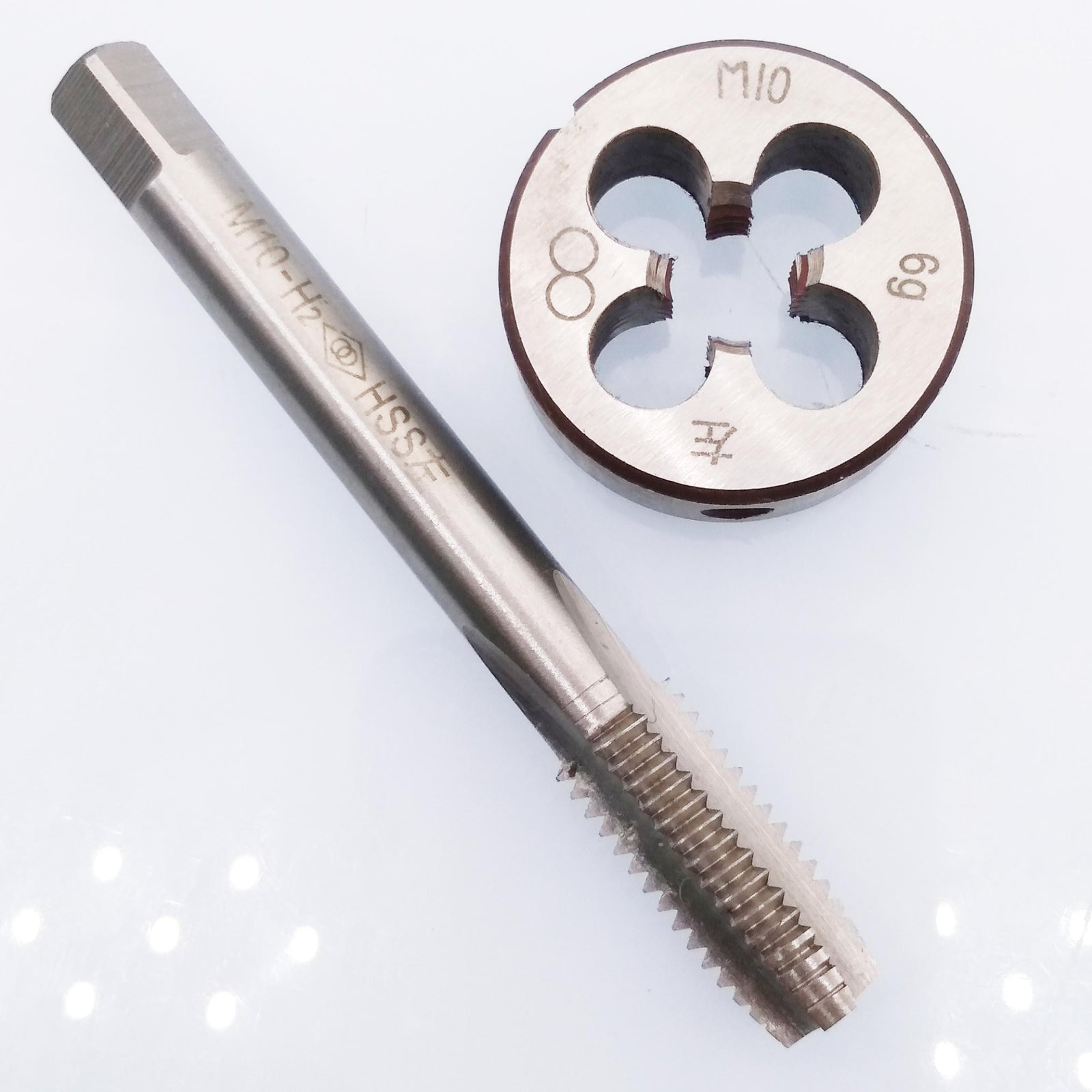 AU Stock HSS M10 x 1.5mm Tap & M10 x 1.5mm Die Metric Thread Left Hand