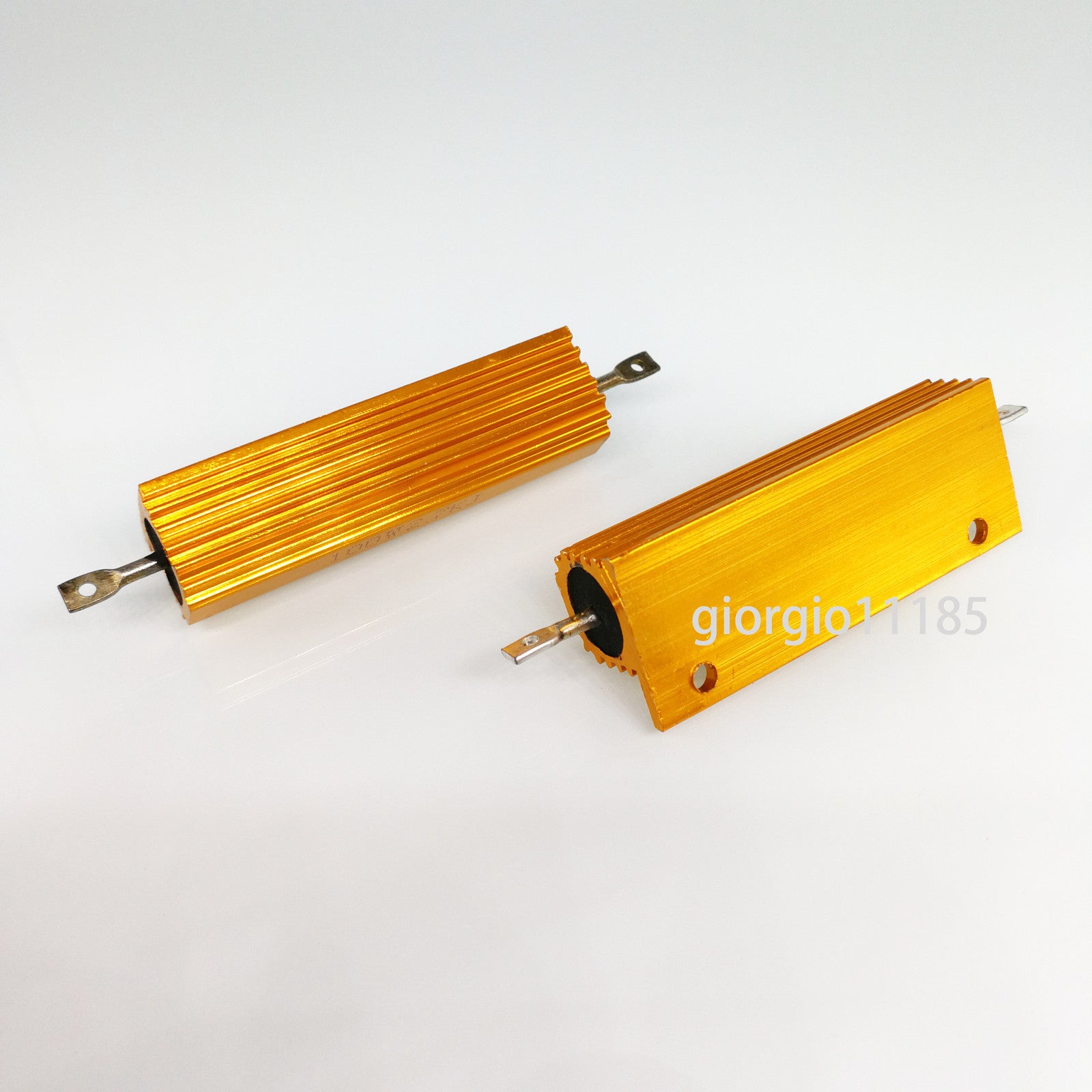 US Stock 2pcs 8 ohm 8 100W Watt Aluminum Housed Metal Case Wirewound Resistors