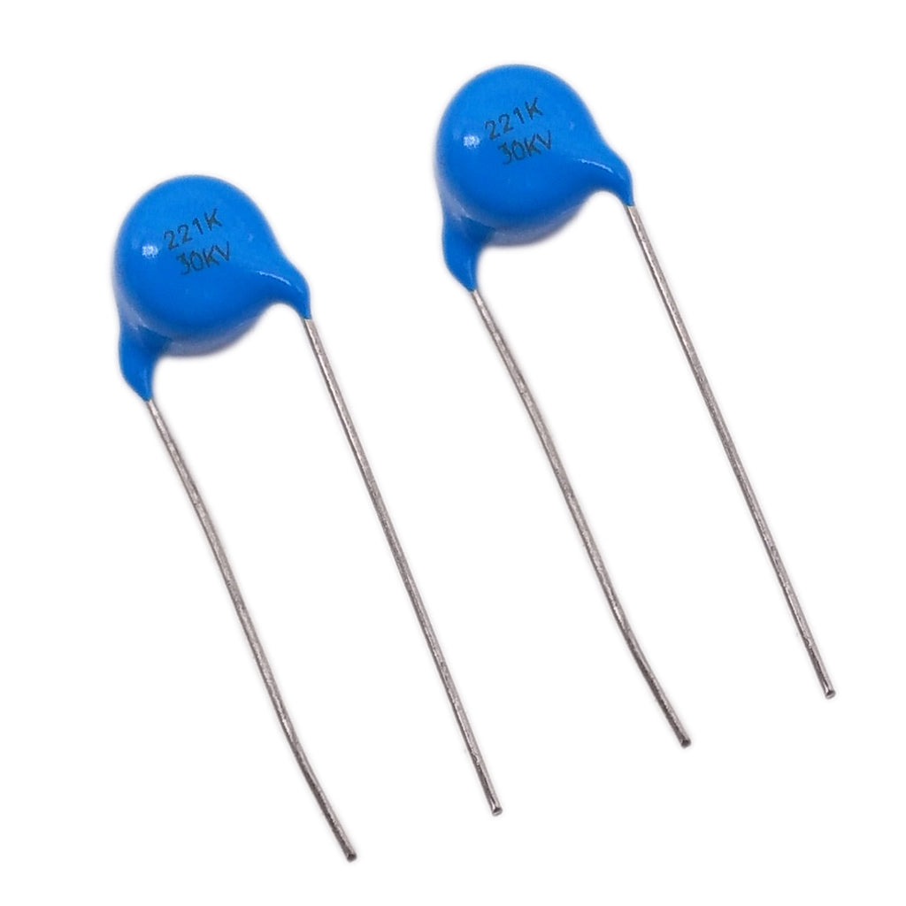 AU Stock 5pcs High Voltage Ceramic Disc Capacitors 220pf 0.22nf 221 30000V 30KV