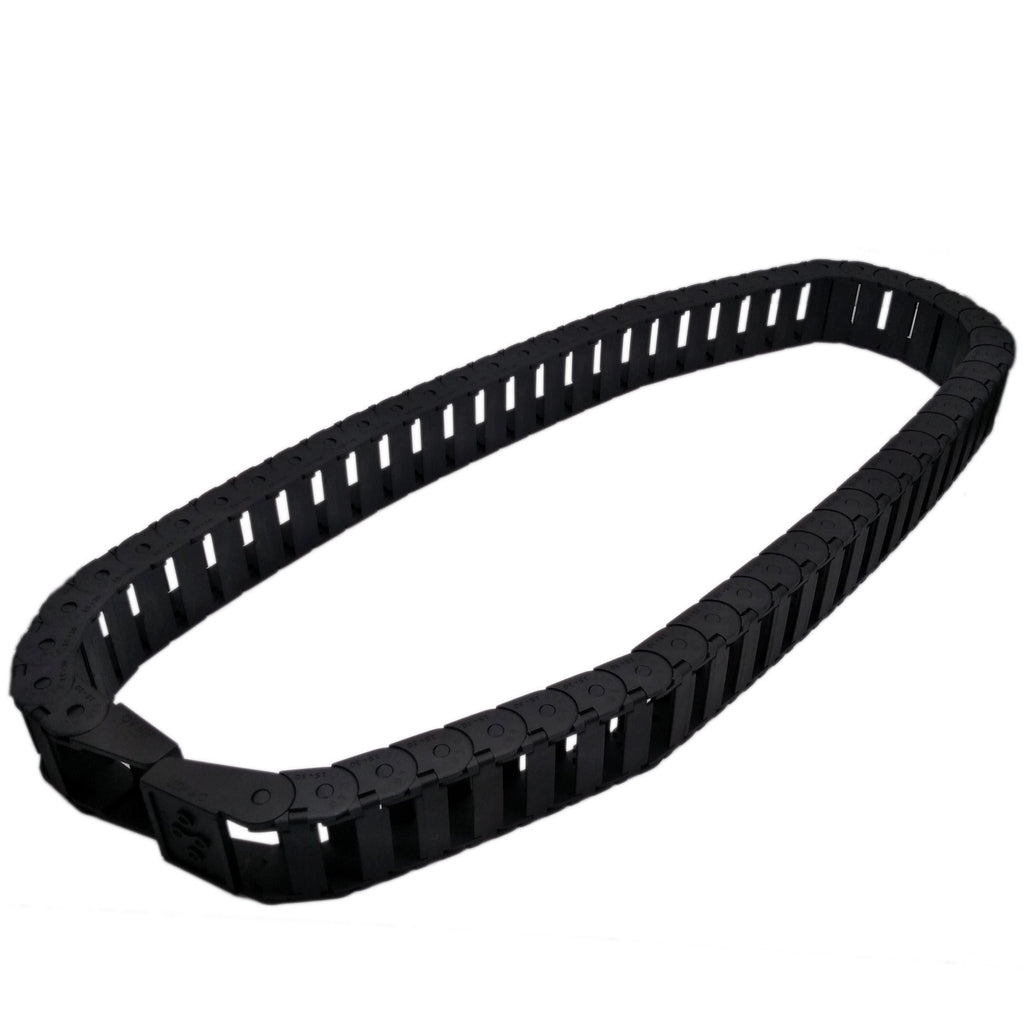 US Stock 1M 1000mm Black Long Nylon Cable Drag Chain Wire Carrier 15 x 30mm