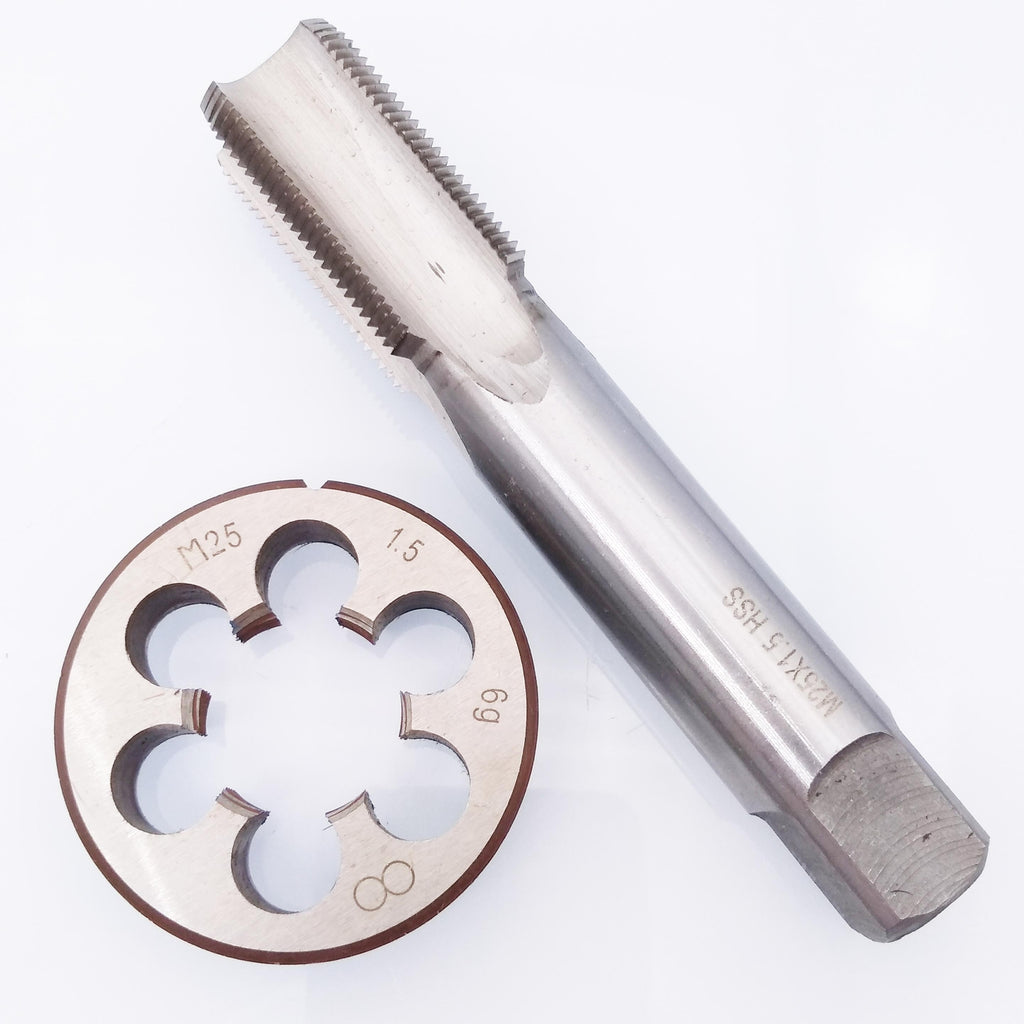 AU Stock HSS M25 x 1.5mm Tap & M25 x 1.5mm Die Metric Thread Right Hand
