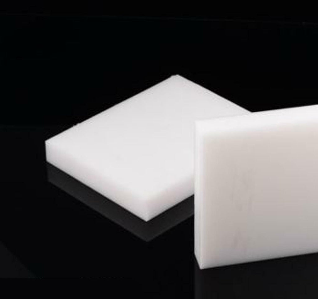 US Stock 3mm ±10% x 7.874" x 7.874" UHMW PE Plastic Sheet Plate Natural White