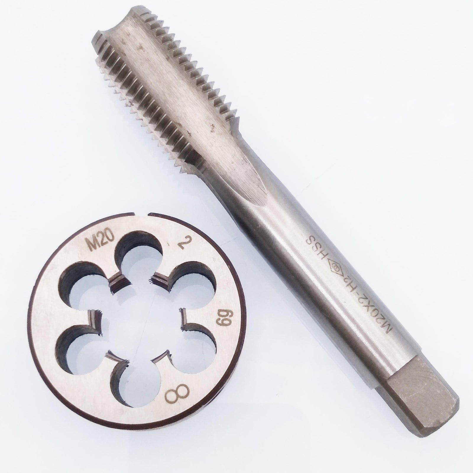 US Stock HSS M20 x 2mm Tap & M20 x 2.0mm Die Metric Thread Right Hand