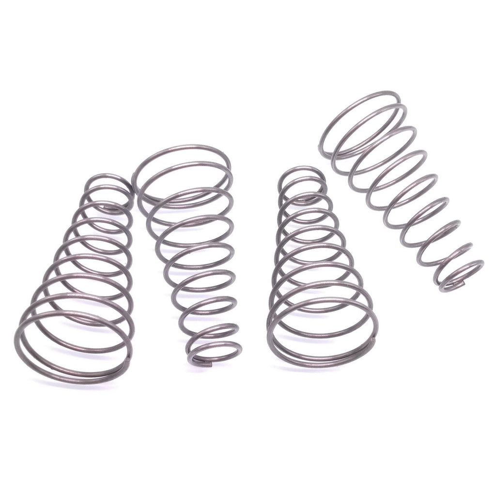 4pcs Wire dia 1.0mm Steel Coil Conical Helical Compression Spring Length 40mm