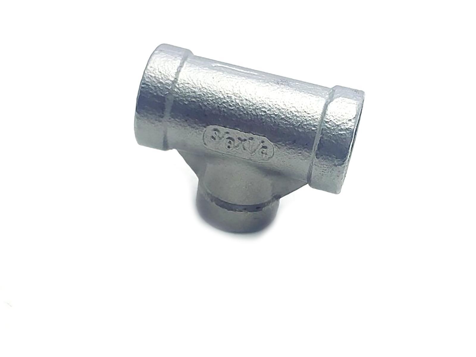 US Stock 3/8" x 1/4" x 3/8" Female T Tee Threaded Reducer Pipe Fitting SS NPT