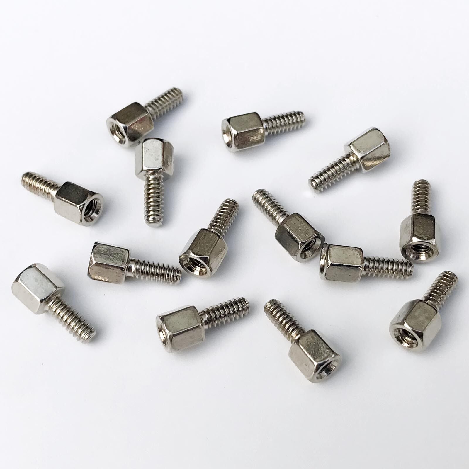 25pcs Brass #4-40x5+7 Jackscrew Cylinder Screw Motherboard VGA DB9 DVI COM Port